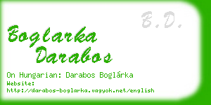 boglarka darabos business card
